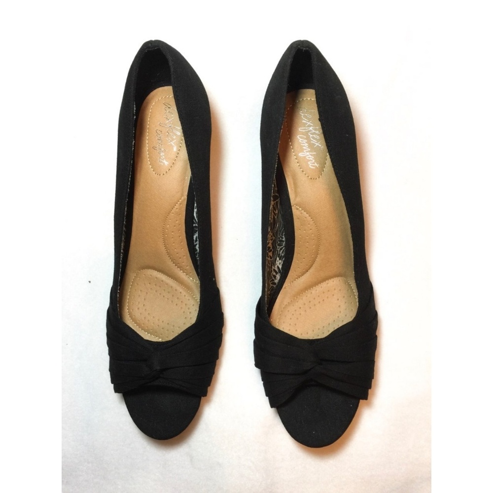 DexFlex Comfort Peep Toe Wedges - Picture 4 of 5